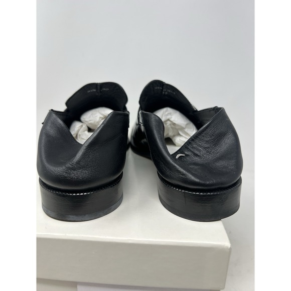 Maison‎ Margiela Tabi Loafers Size 39 Black Split Toe Leather Shoes Italy Patent - Picture 8 of 13